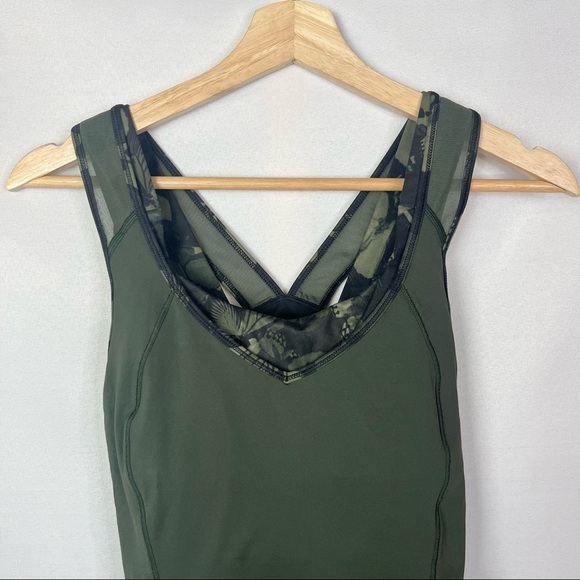 Lululemon Super Sport Green Strappy Athletic Tank Top 6 - Picture 7 of 10
